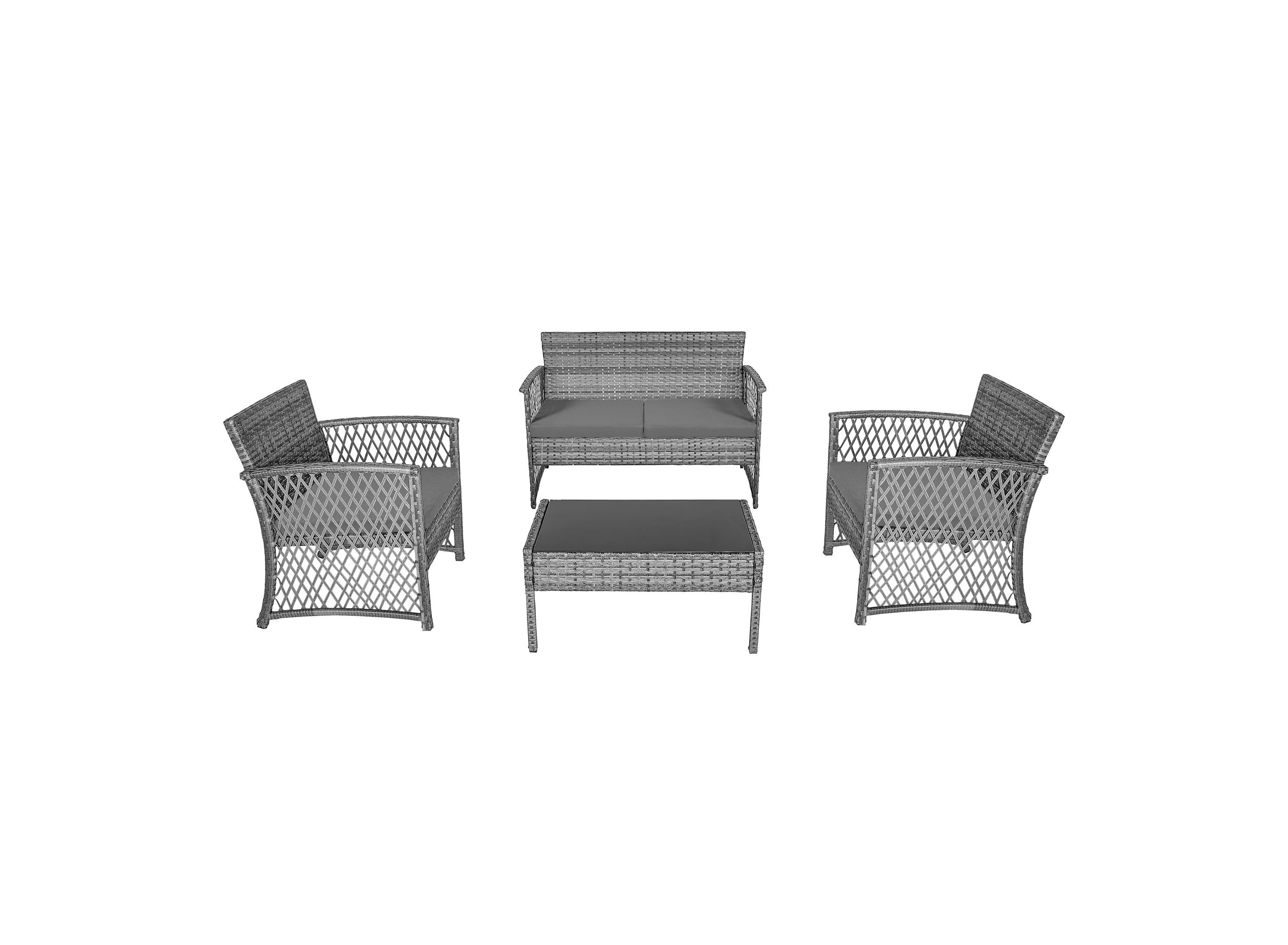 4-Piece Outdoor Patio Conversation Set