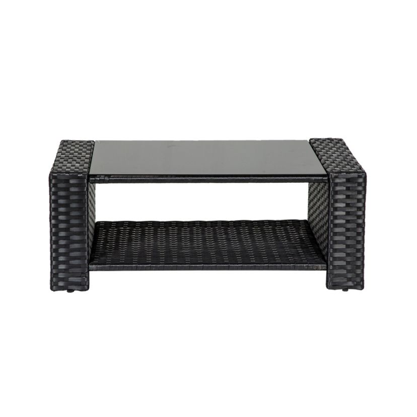 4-Piece Outdoor Patio Conversation Sofa Set with Cushions