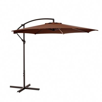Westin Furniture 10 Ft Outdoor Patio Cantilever Offset Umbrella