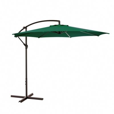 Westin Furniture 10 Ft Outdoor Patio Cantilever Offset Umbrella, Green