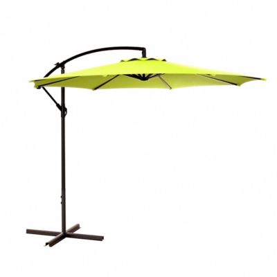 Westin Furniture 10 Ft Outdoor Patio Cantilever Offset Umbrella, Green
