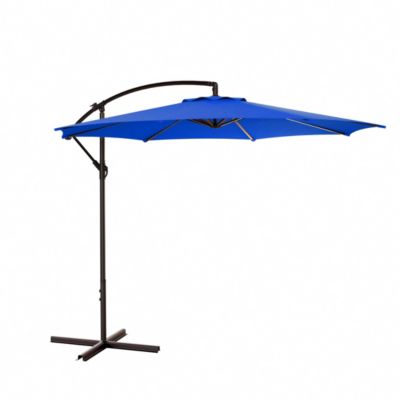 Westin Furniture 10 Ft Outdoor Patio Cantilever Offset Umbrella, Blue