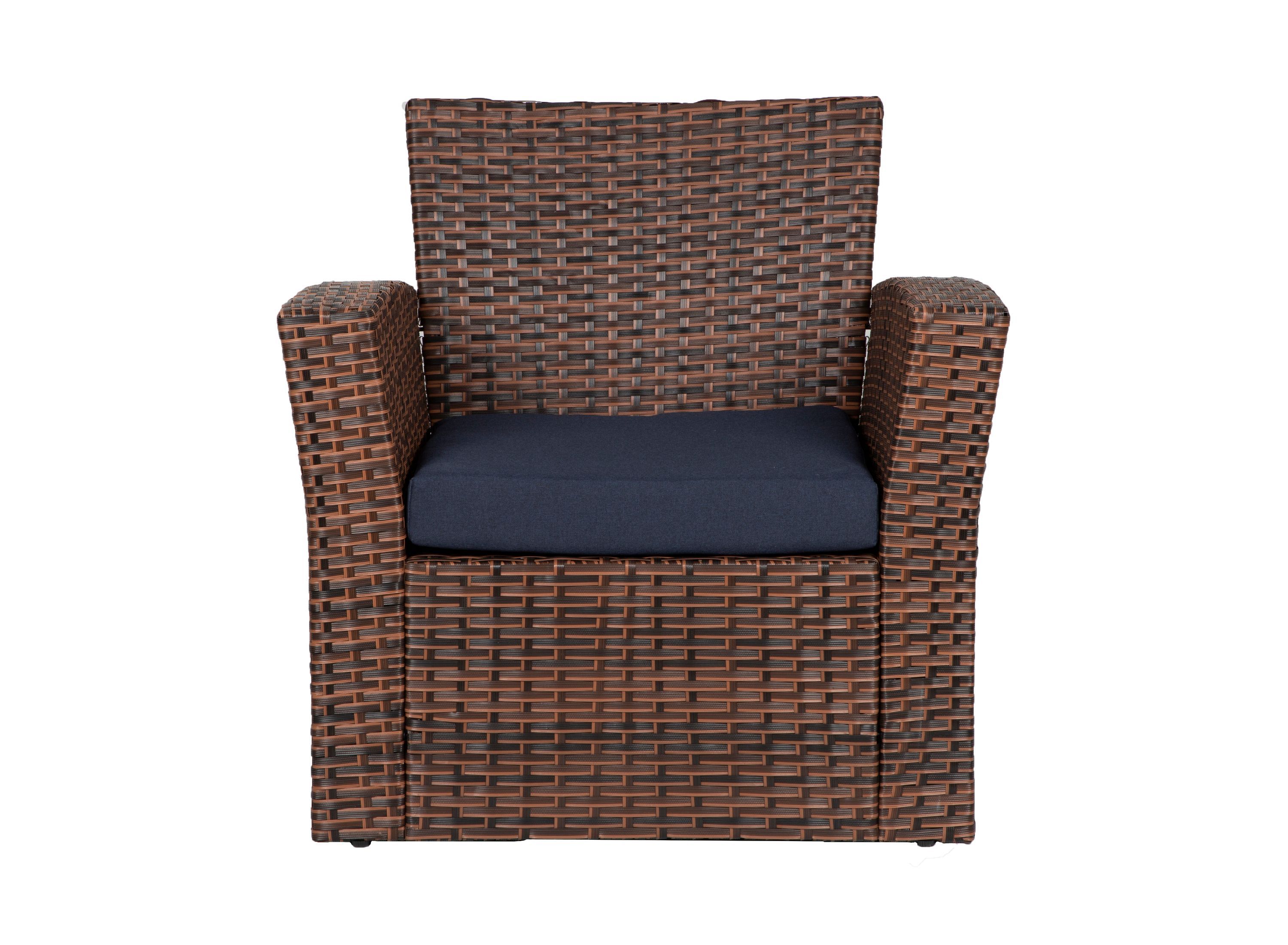 4-Piece Conversation Outdoor Patio Sofa Set with Cushions