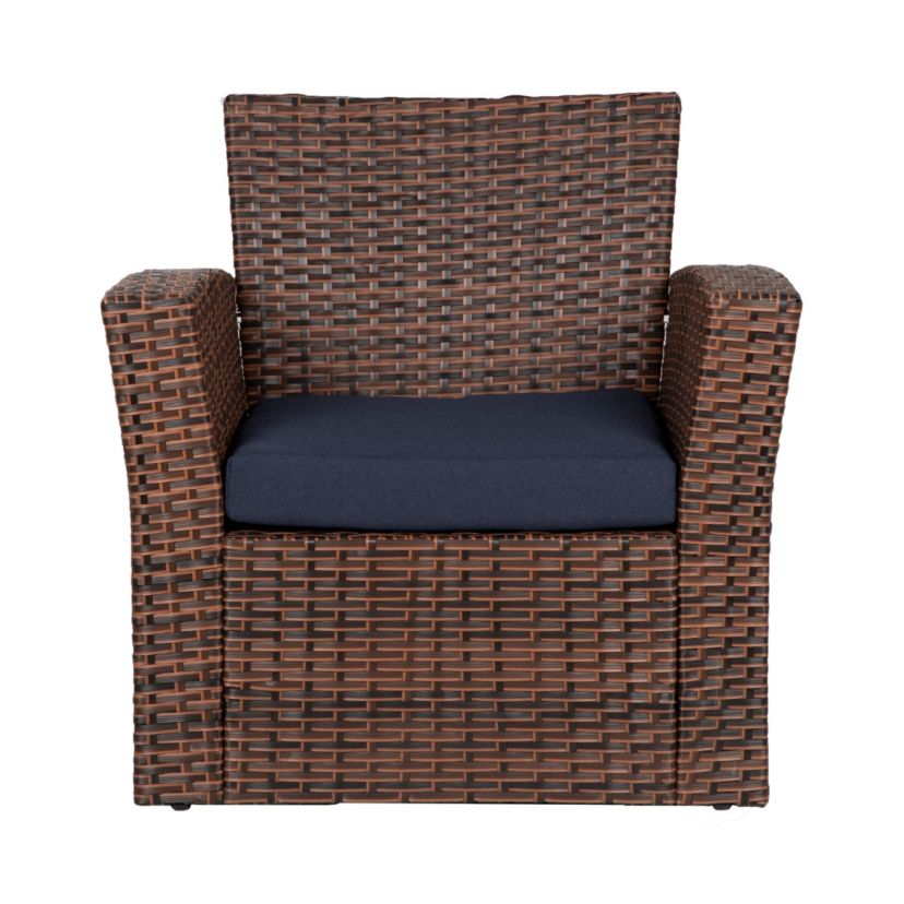 4-Piece Conversation Outdoor Patio Sofa Set with Cushions