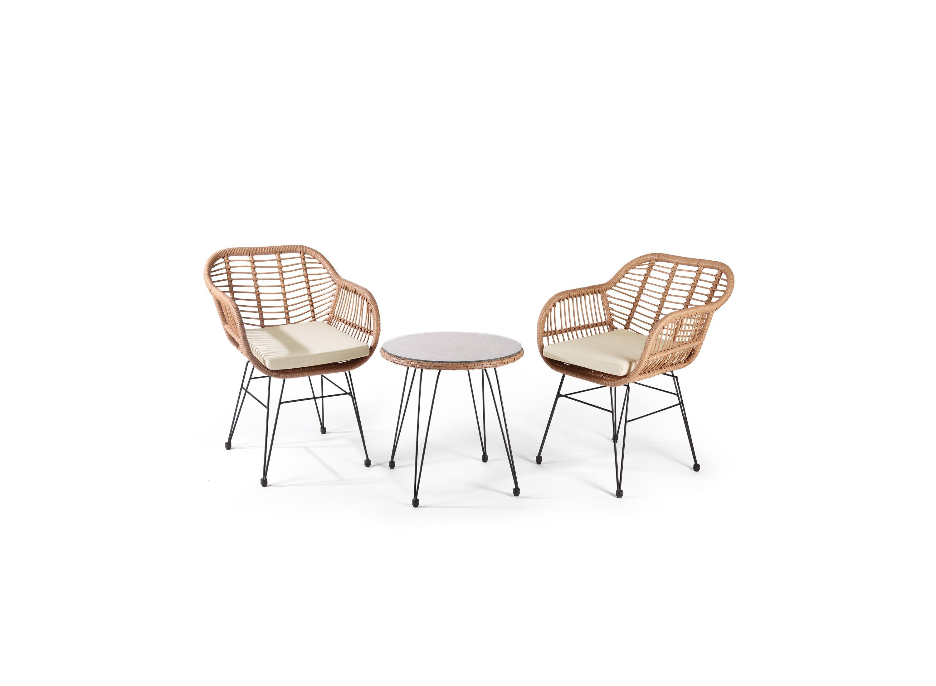 3-Piece Outdoor Patio Conversation Seating Set