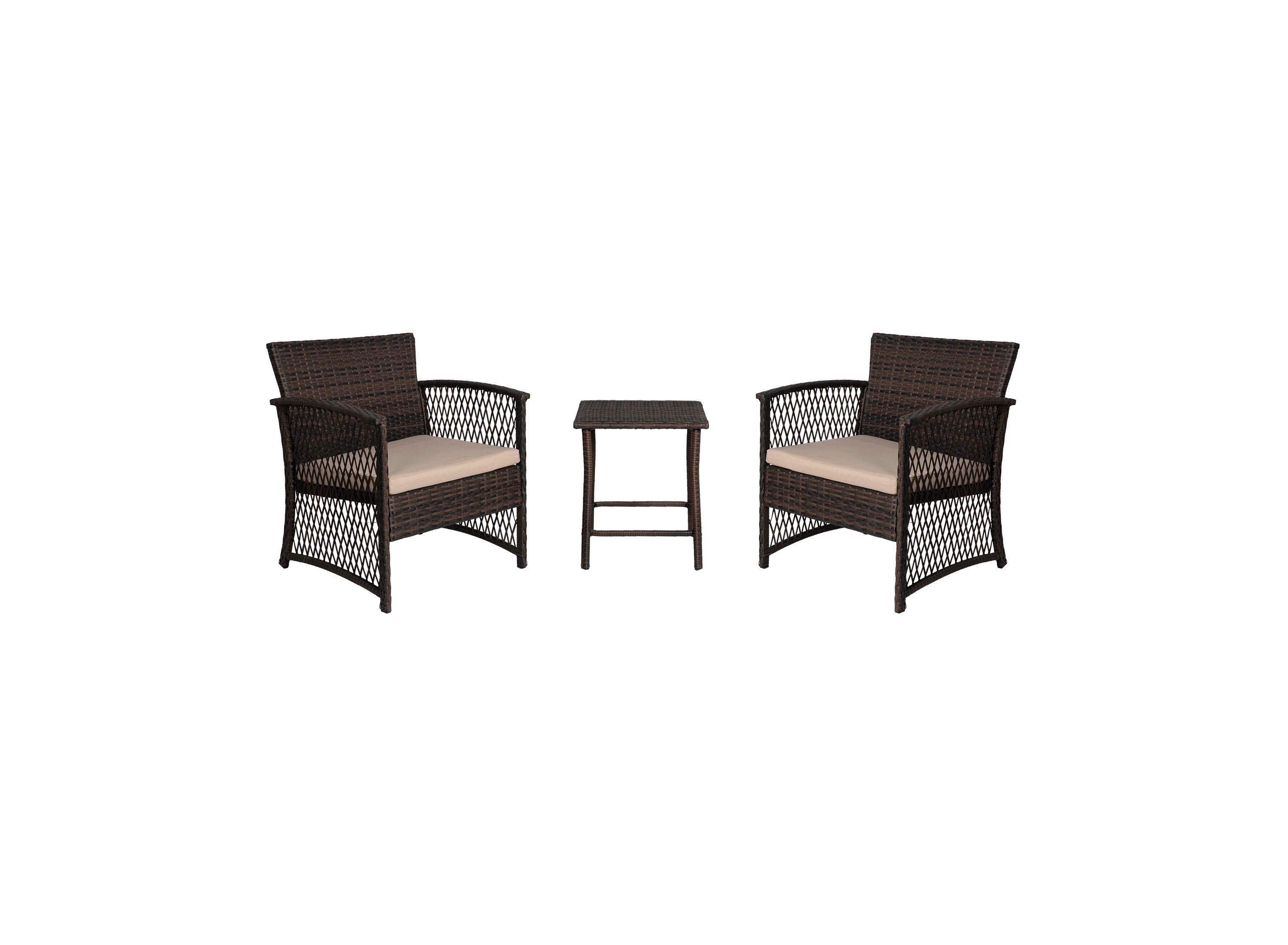 3-Piece Outdoor Patio Seating Conversation Set