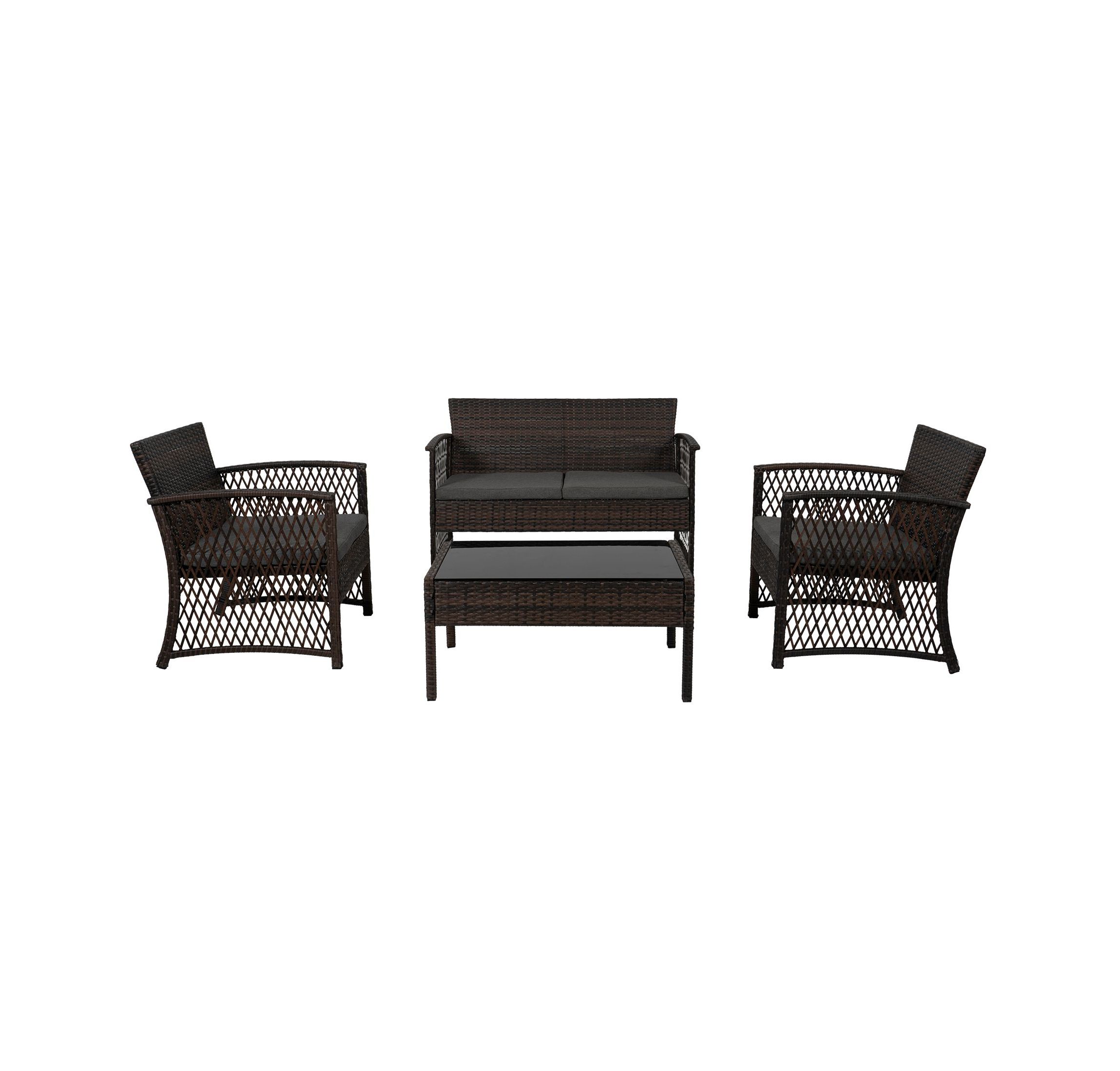 4-Piece Outdoor Patio Conversation Set