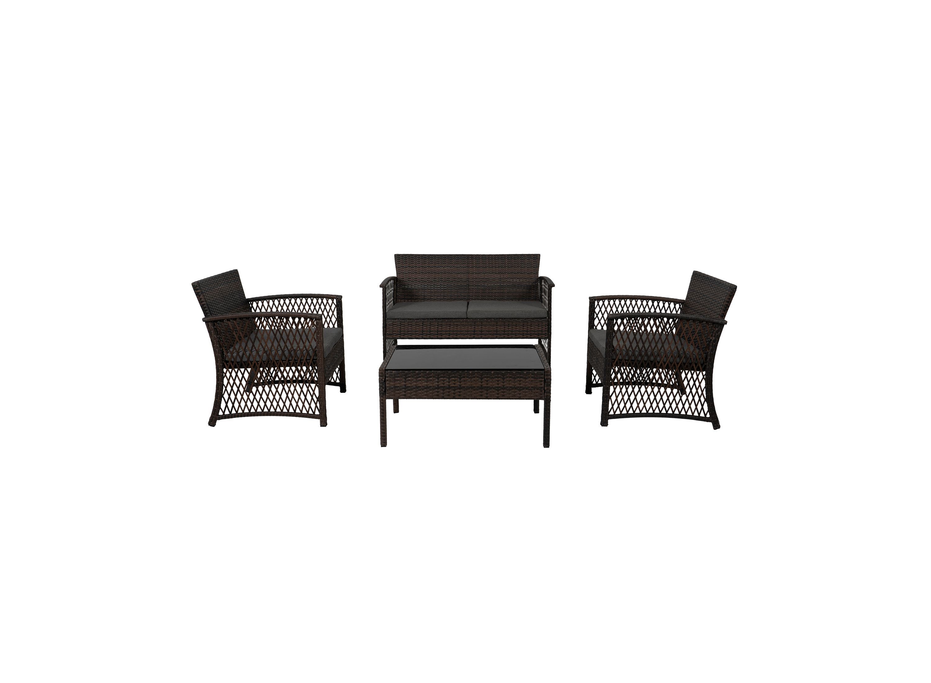 4-Piece Outdoor Patio Conversation Set
