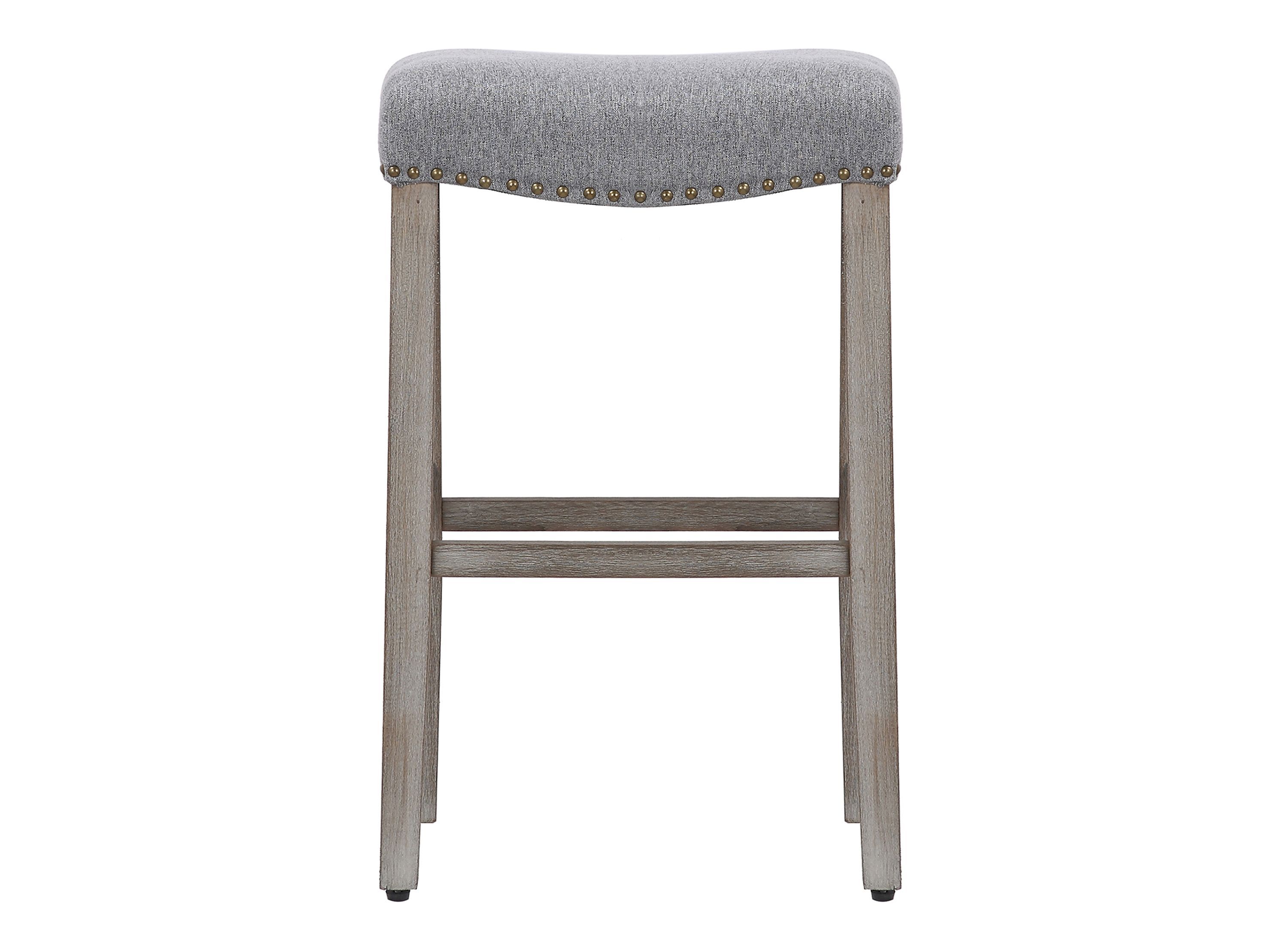 29" Upholstered Nail Head Bar Stool