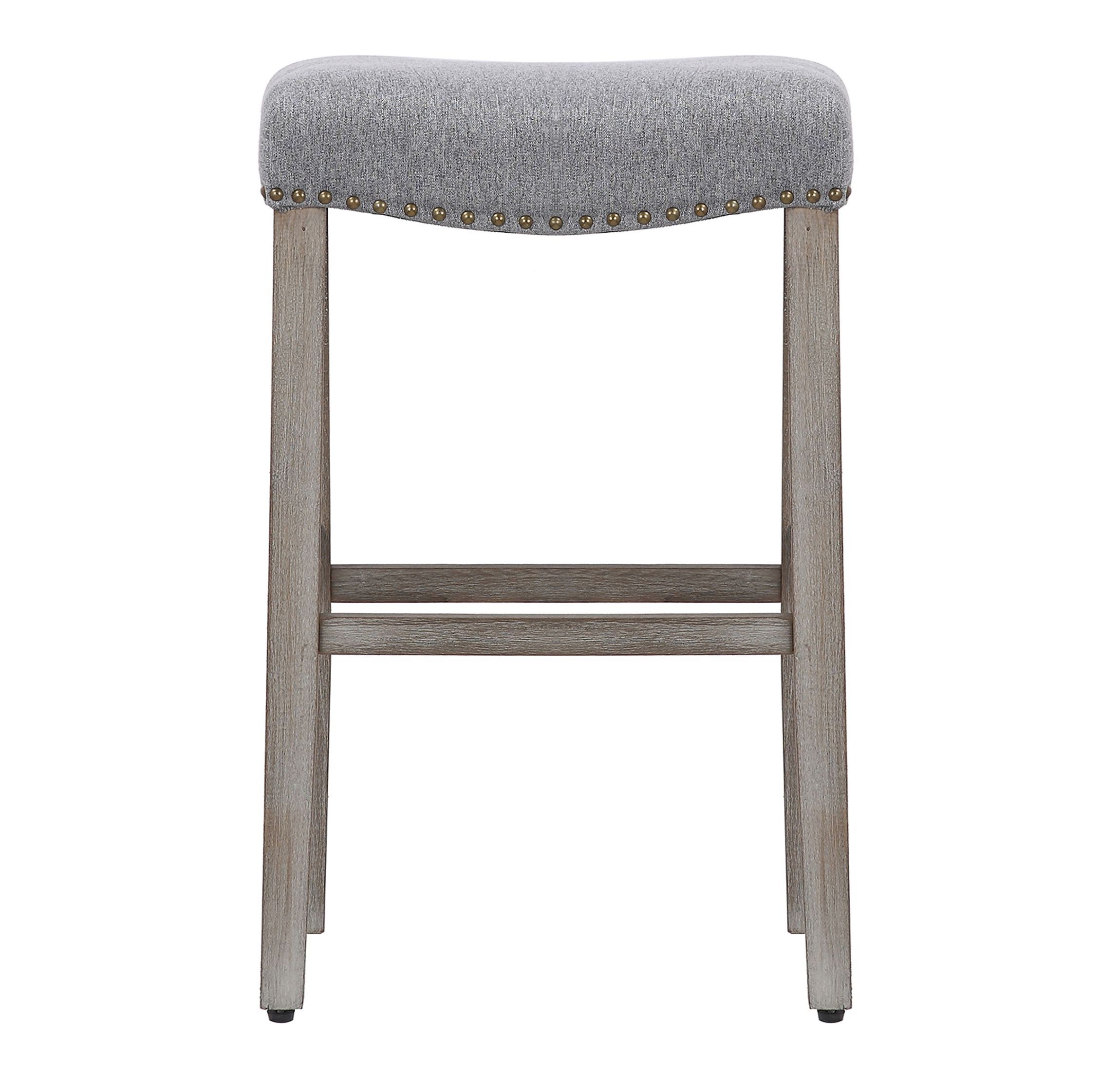 29" Upholstered Nail Head Bar Stool
