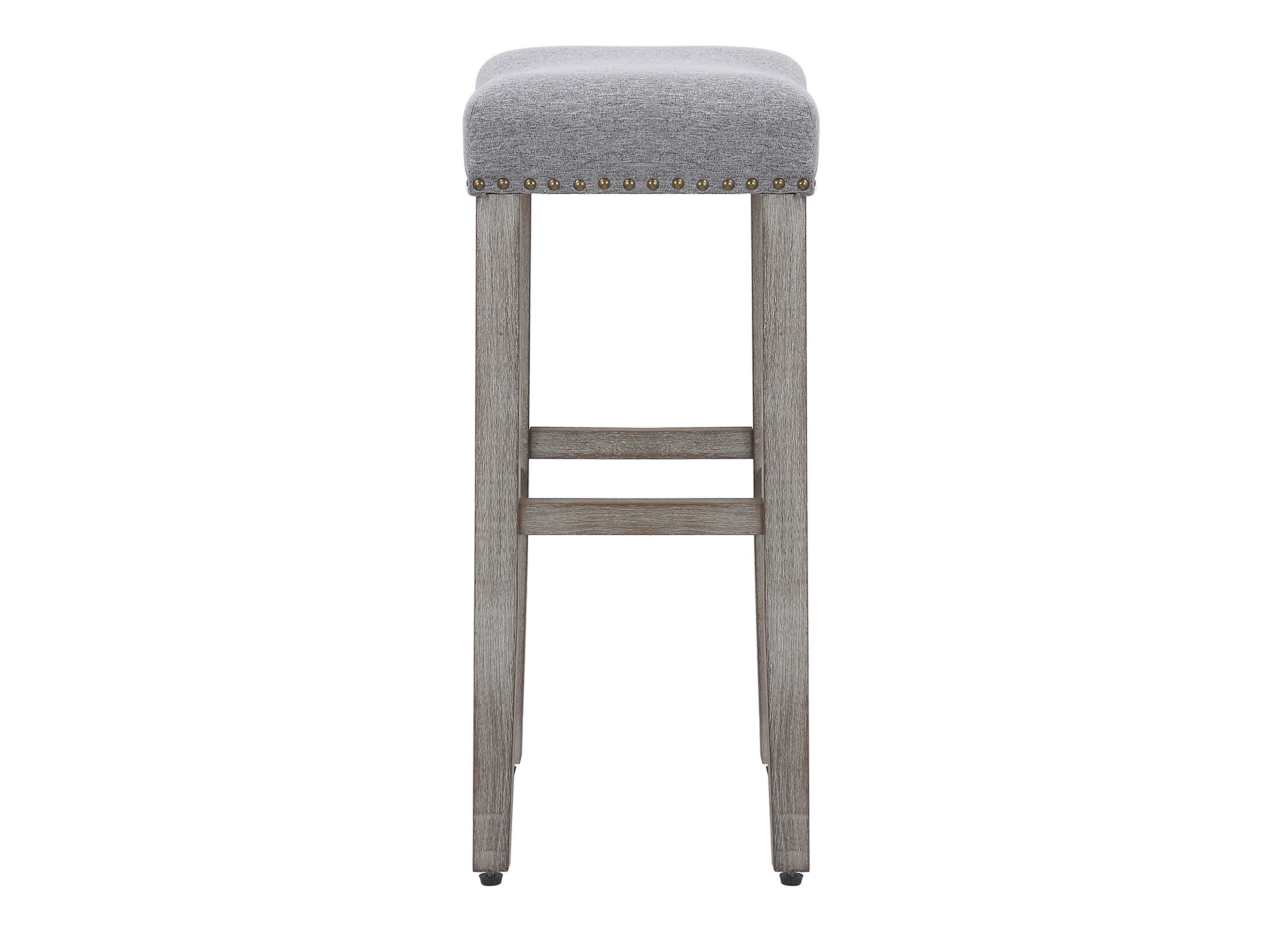 29" Upholstered Nail Head Bar Stool