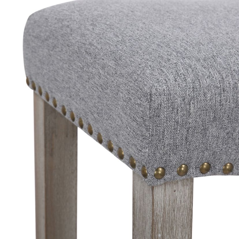 29" Upholstered Nail Head Bar Stool