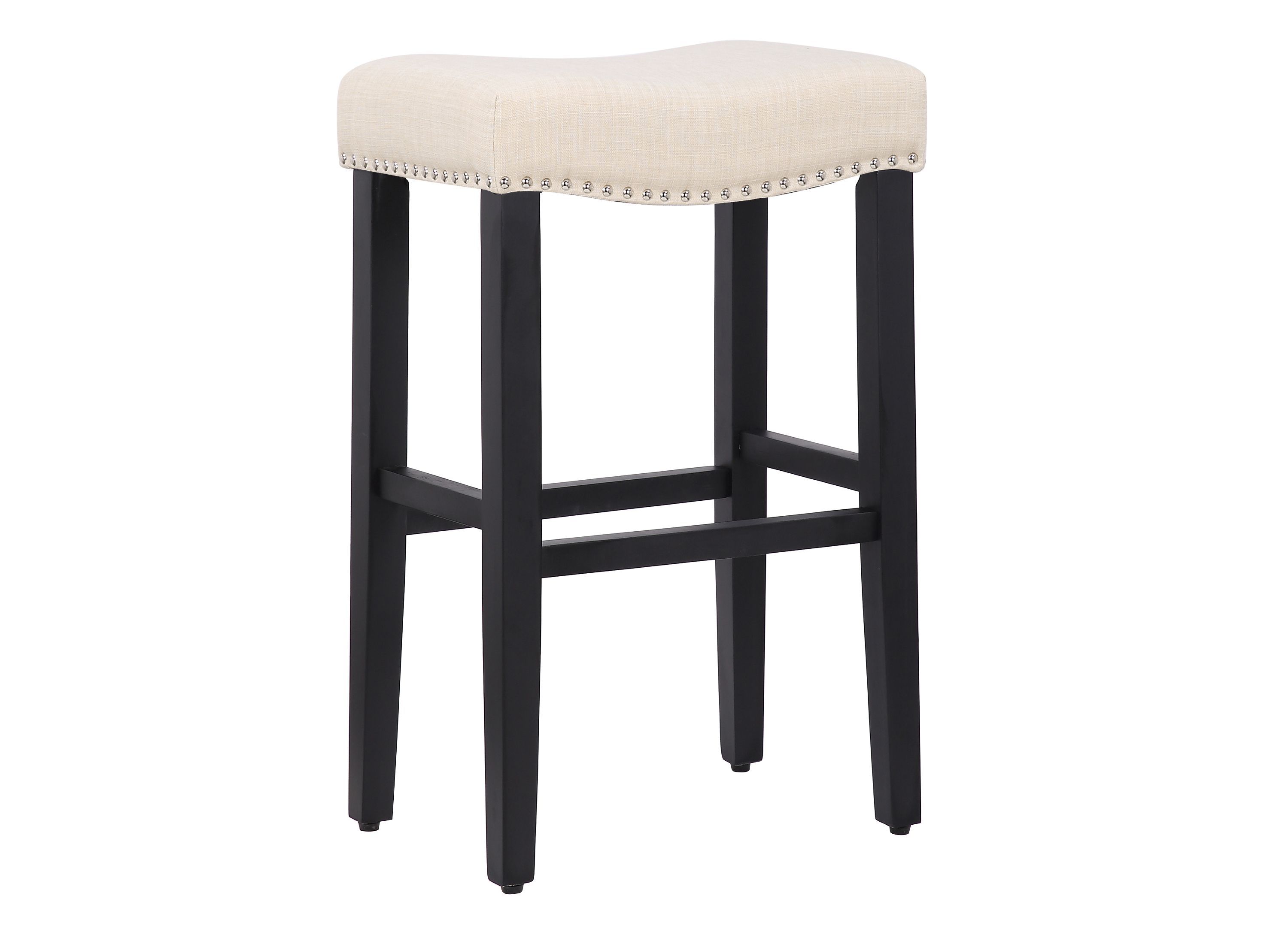 24" Upholstered Nail Head Bar Stool