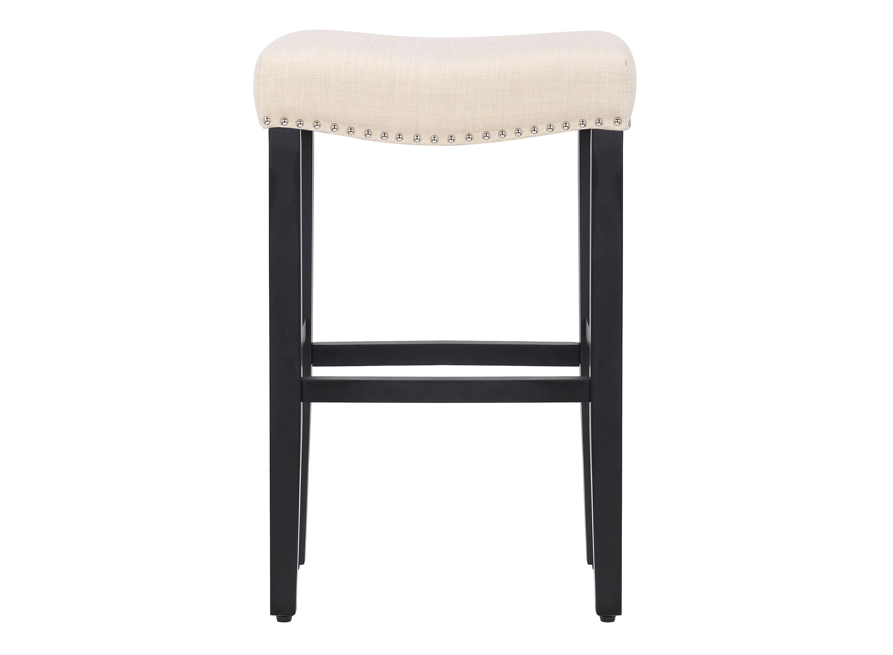 24" Upholstered Nail Head Bar Stool