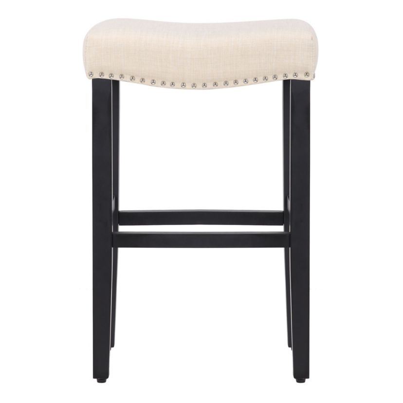 24" Upholstered Nail Head Bar Stool
