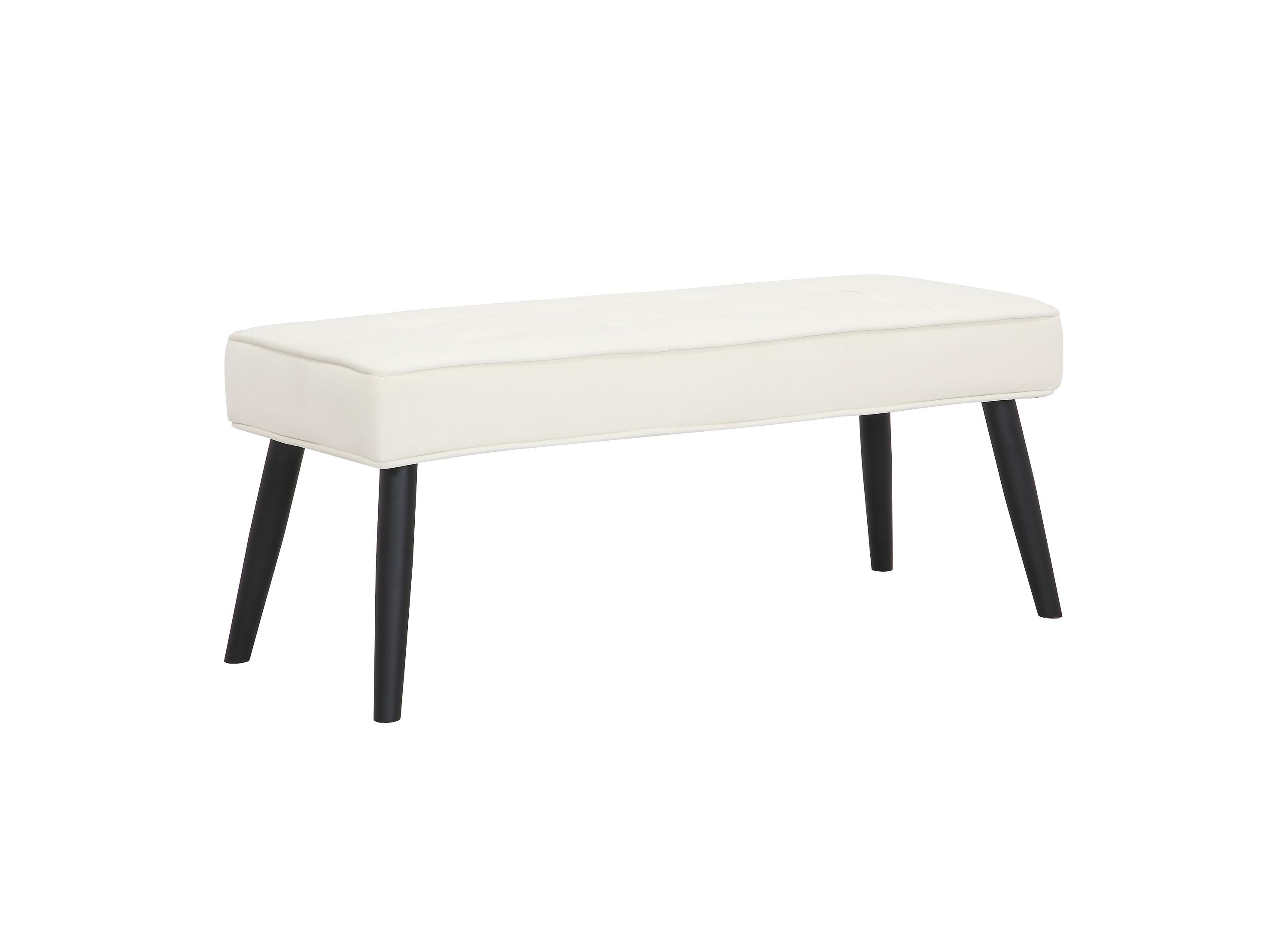 Button Tuffed Velvet Upholstered Bench
