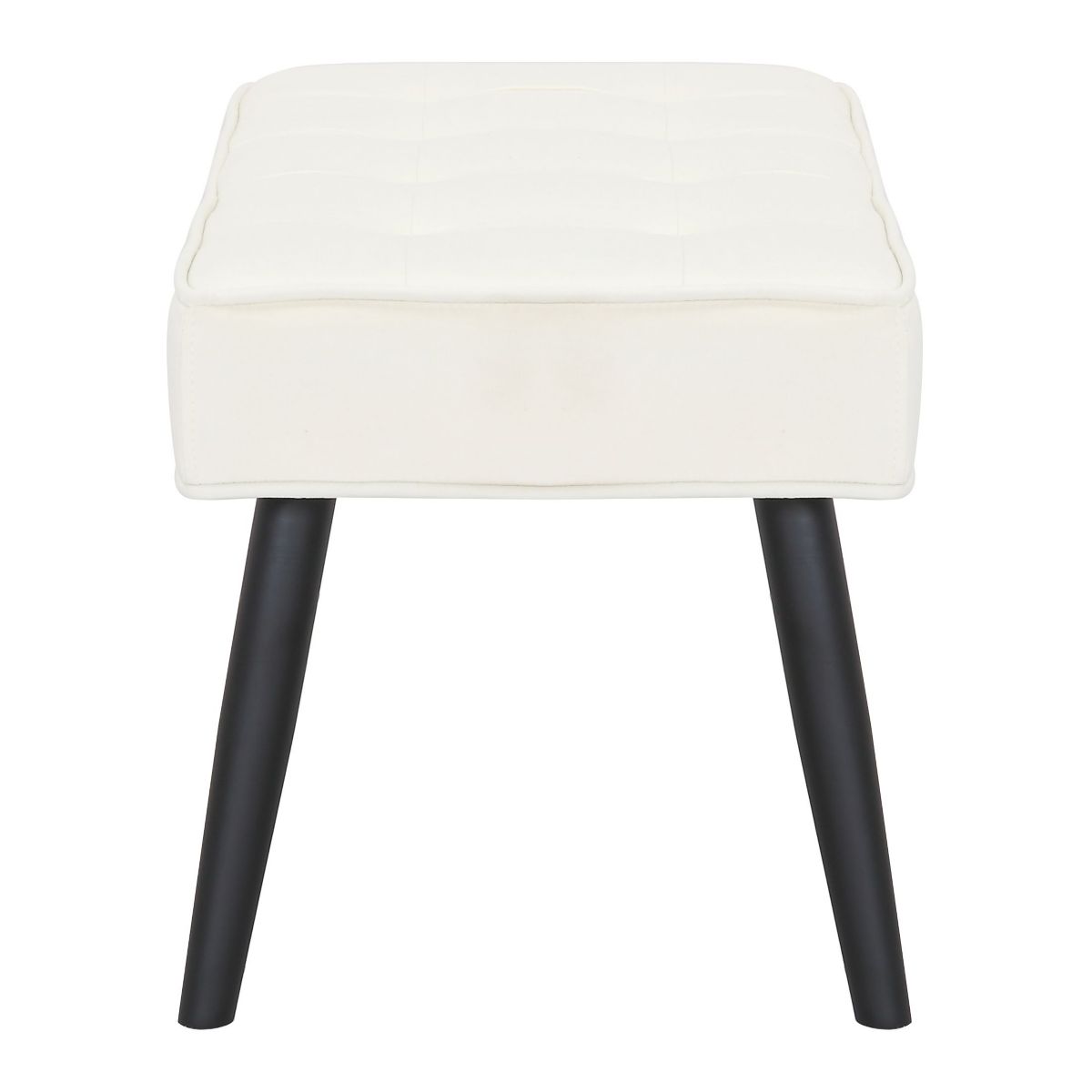 Button Tuffed Velvet Upholstered Bench