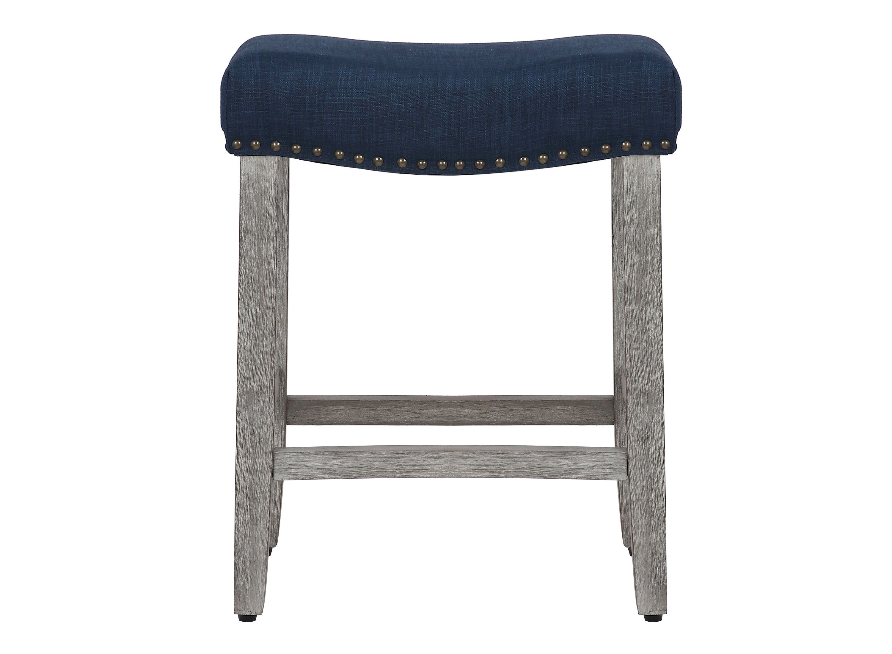 24" Upholstered Nail Head Counter Stool