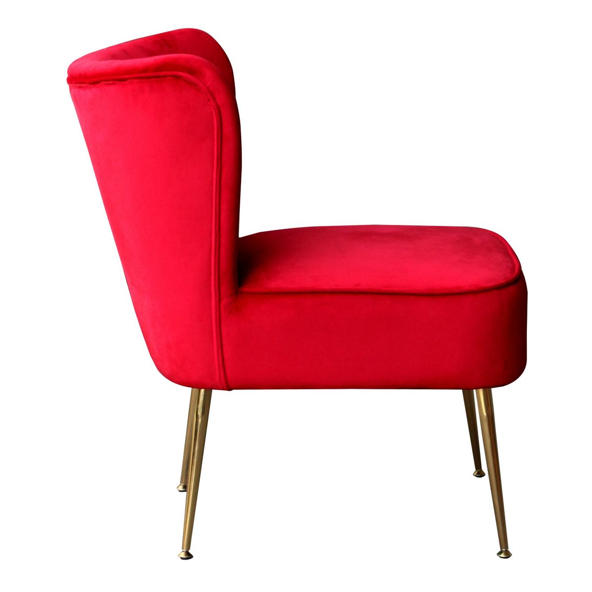 22" Wide Channel Tufted Velvet Accent Chair