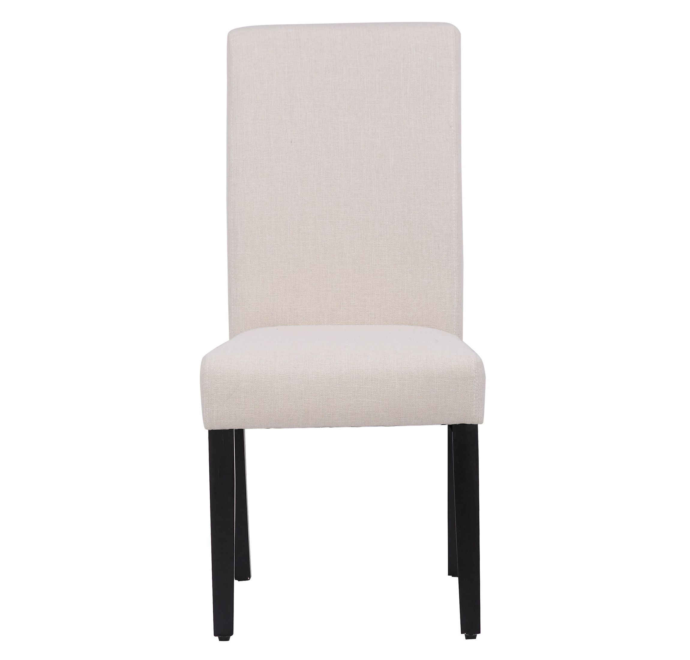 Linen Fabric Upholstered Dining Chair (Set of 2)