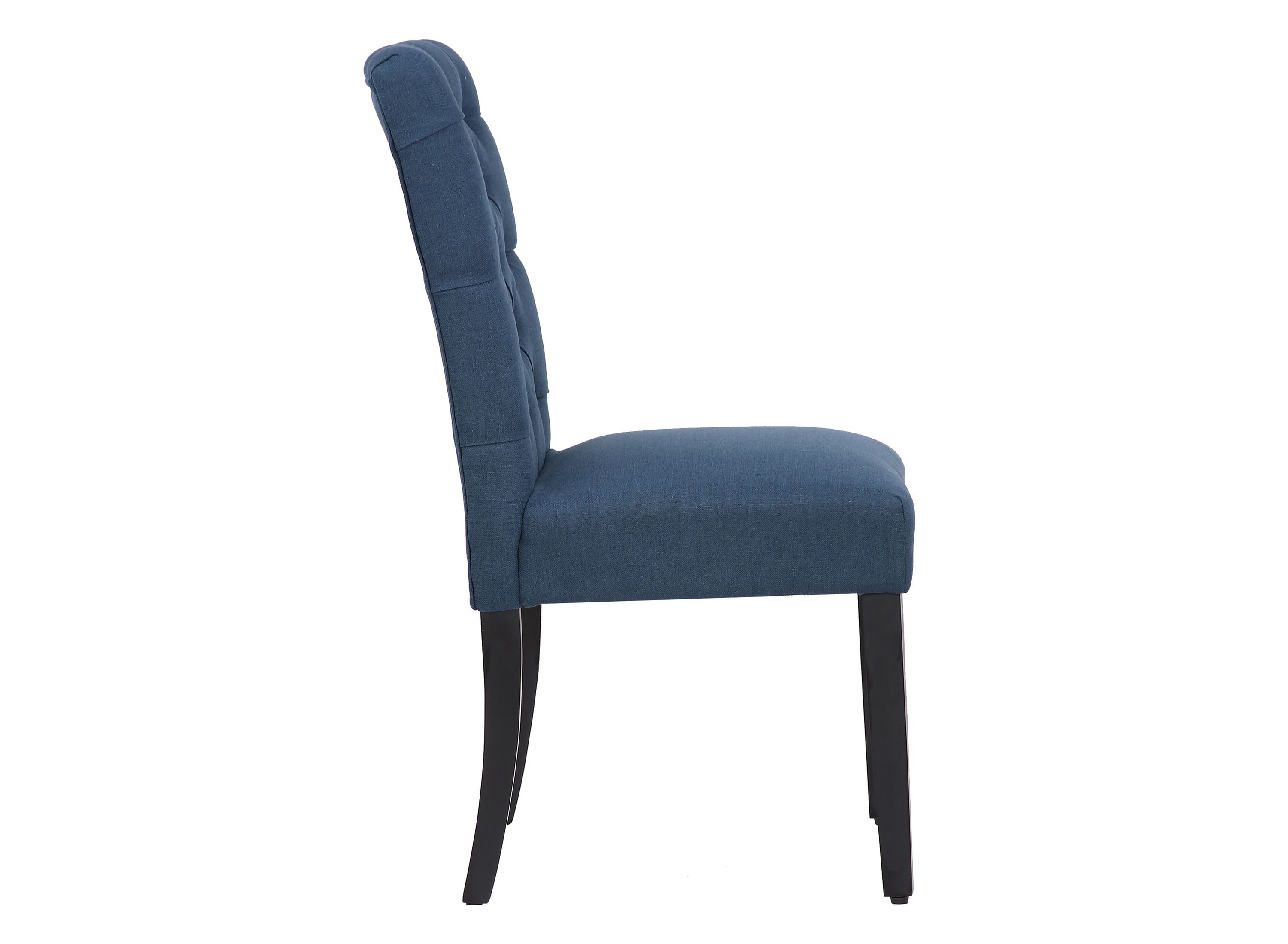 Linen Button Tufted Upholstered Side Chair (Set of 2)