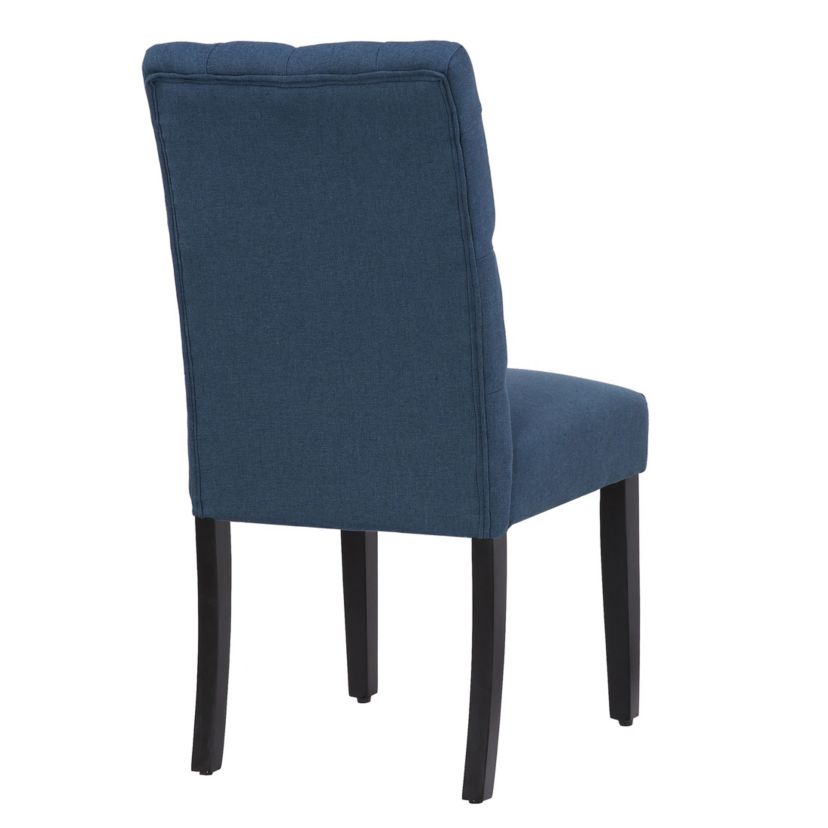 Linen Button Tufted Upholstered Side Chair (Set of 2)