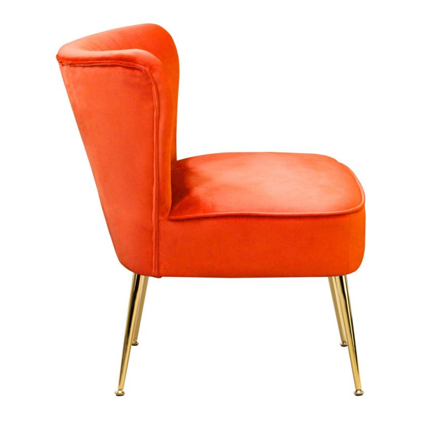 25" Wide Channel Tufted Velvet Accent Chair