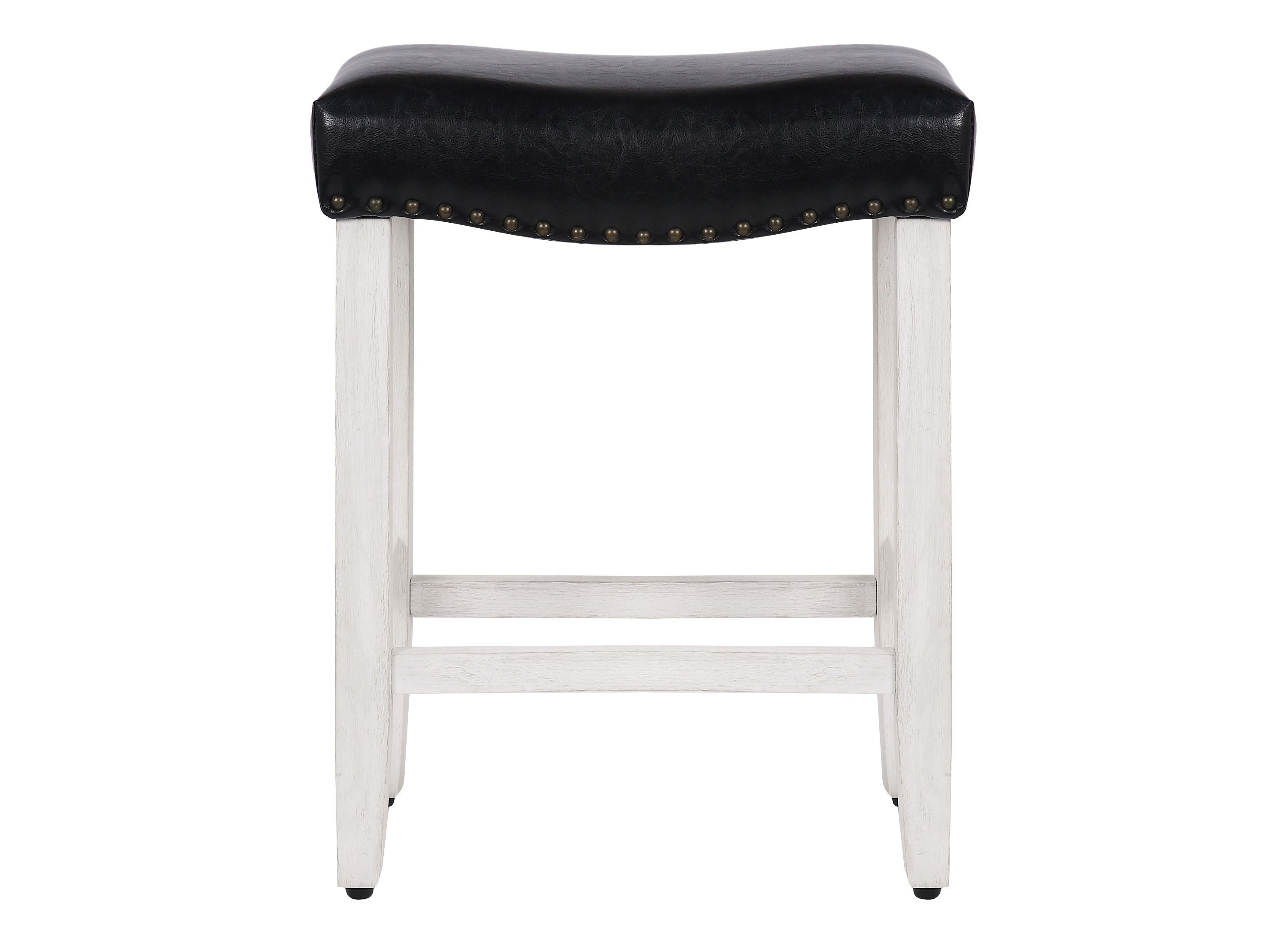 24" Upholstered Nail Head Counter Stool (Set of 2)
