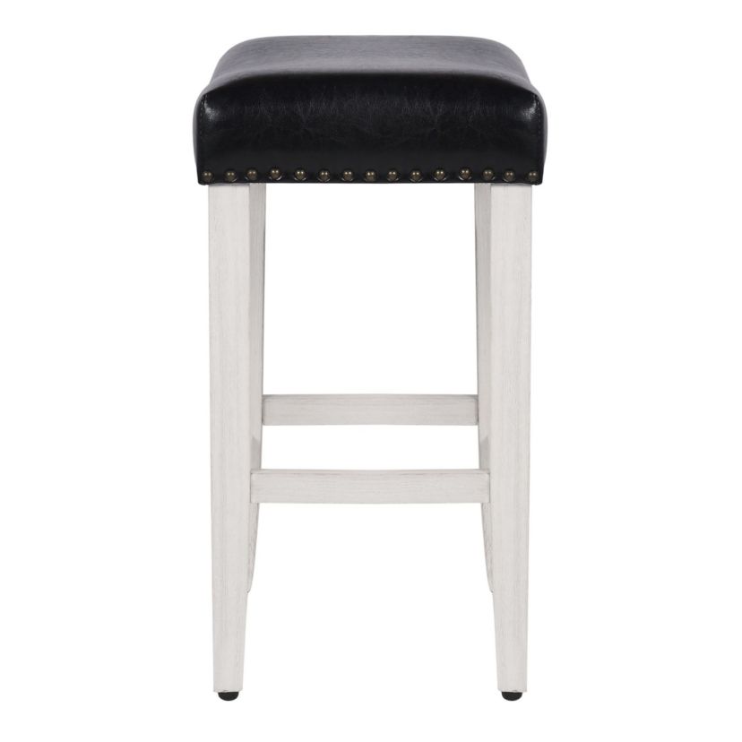 24" Upholstered Nail Head Counter Stool (Set of 2)