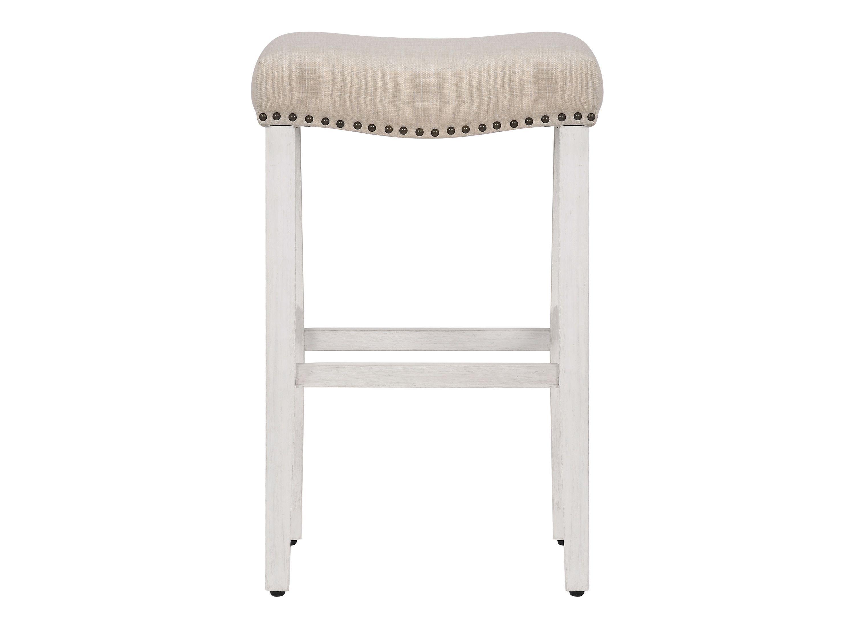 24" Upholstered Nail Head Bar Stool (Set of 2)