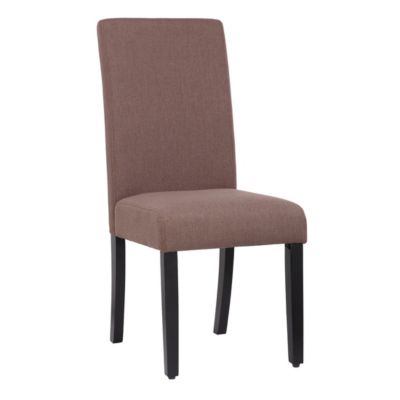 Westin Furniture Linen Fabric Upholstered Dining Chair, Brown