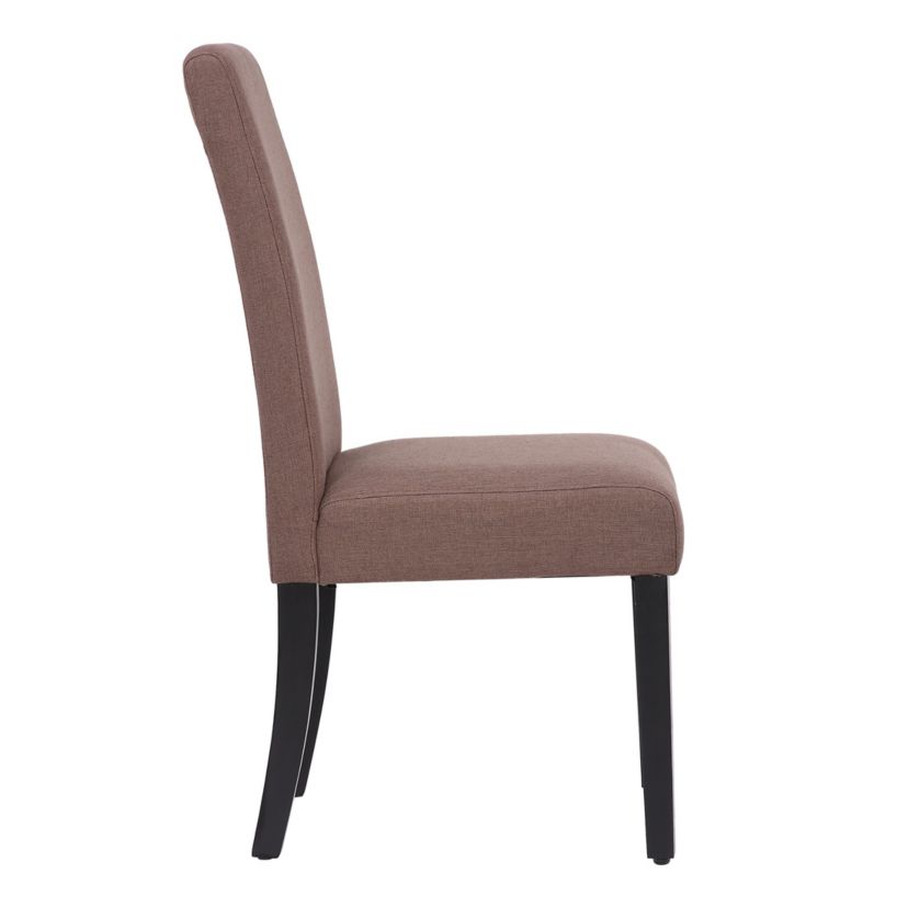 Linen Fabric Upholstered Dining Chair