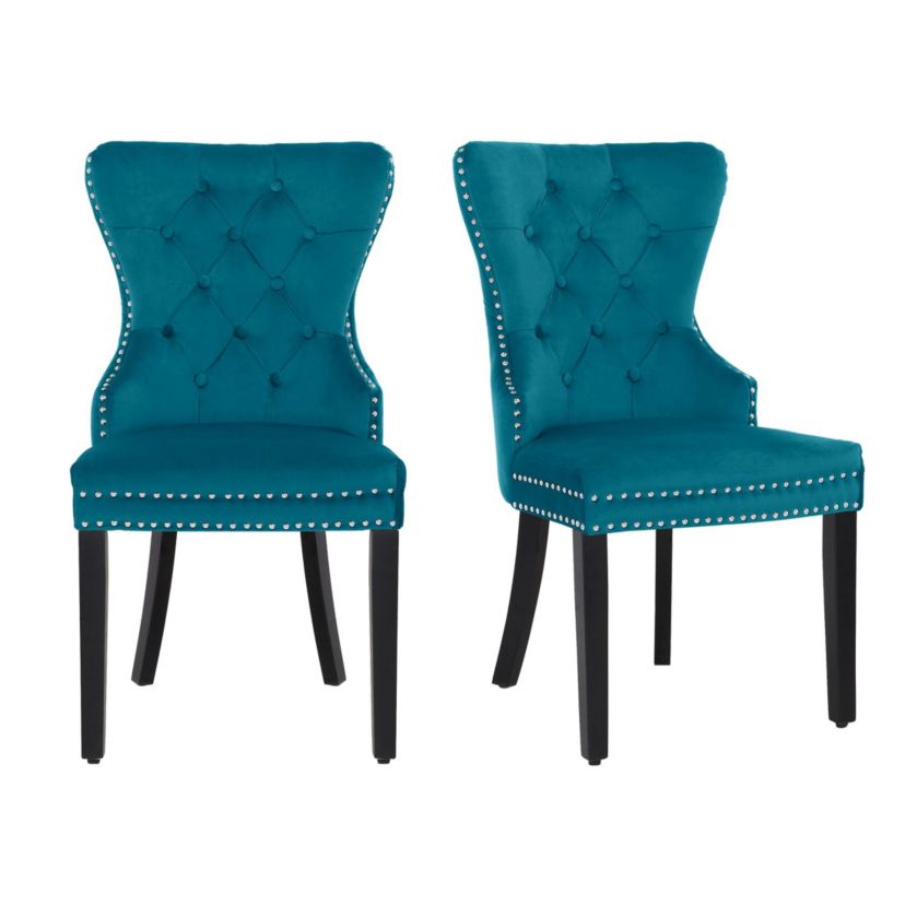 Tufted Velvet Side Chair (Set of 2)