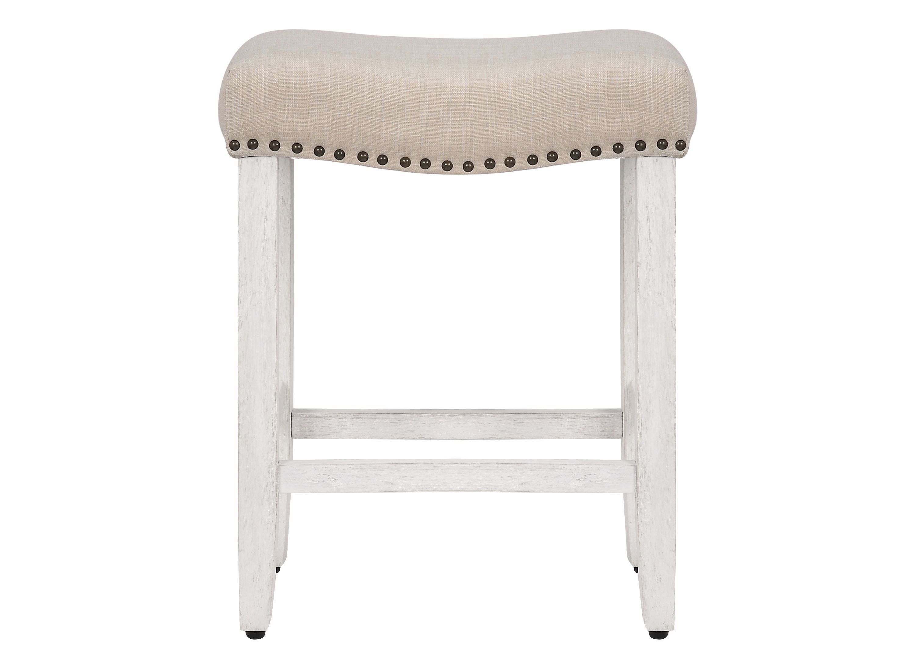 24" Upholstered Nail Head Counter Stool