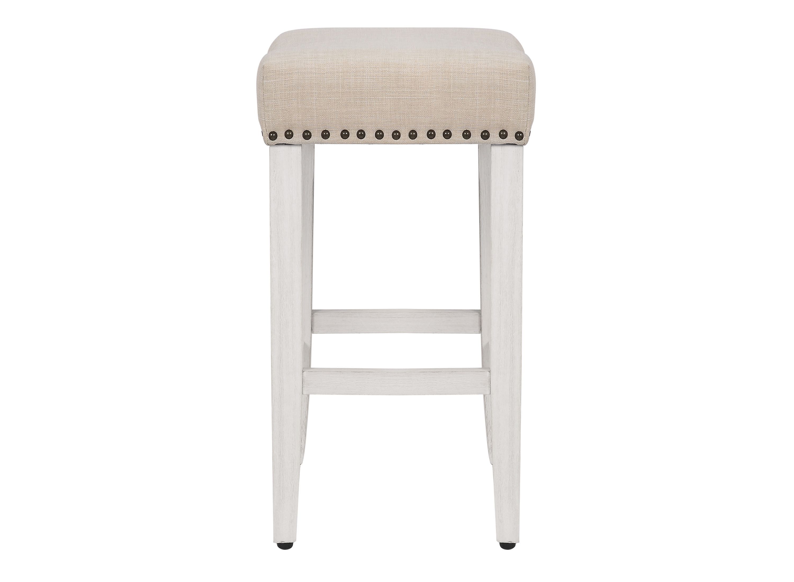 24" Upholstered Nail Head Counter Stool