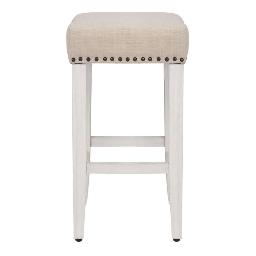 24" Upholstered Nail Head Counter Stool