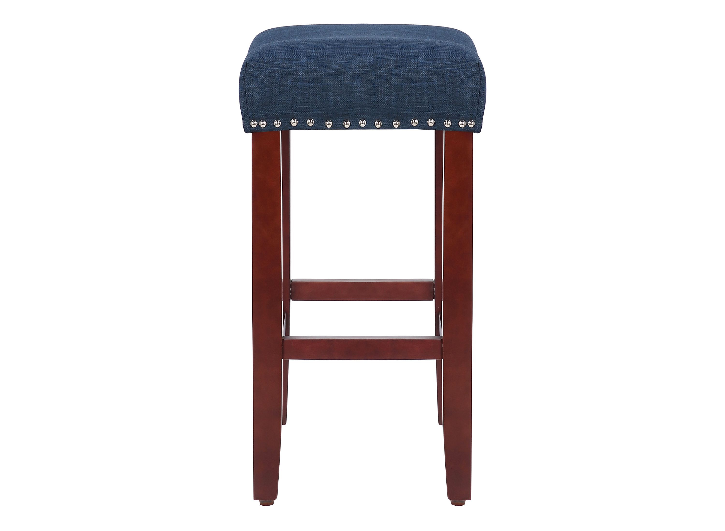 24" Upholstered Nail Head Counter Stool