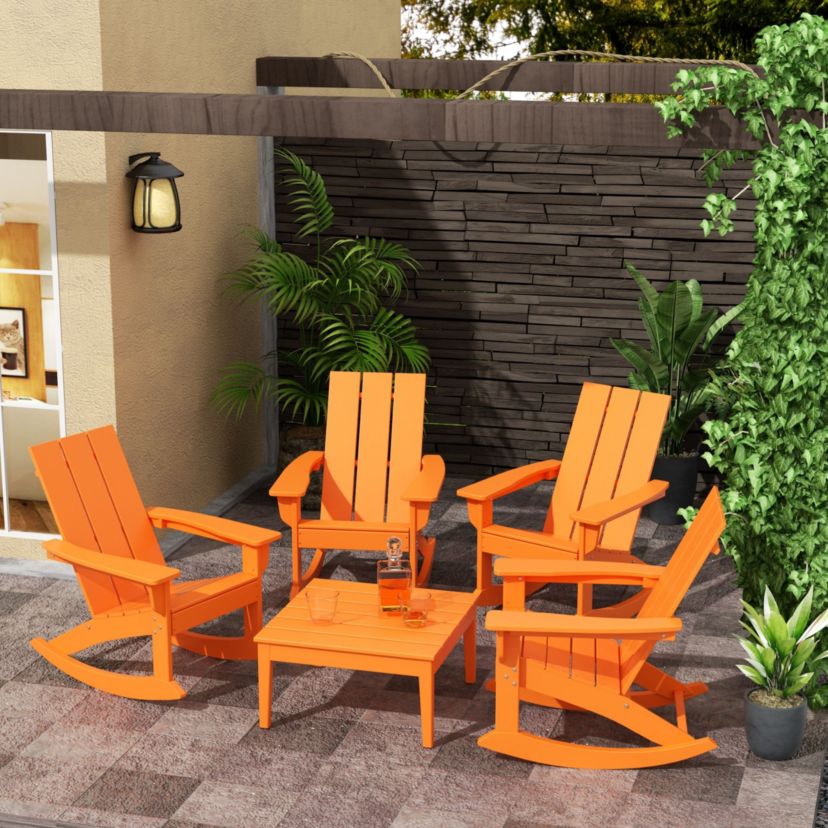 Modern Outdoor 32" HDPE Conversation Table