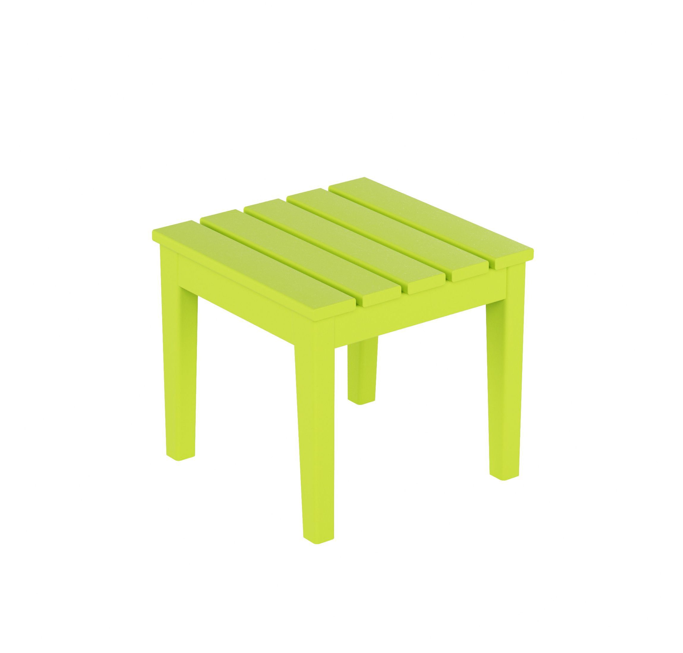 Modern Outdoor 18" HDPE Side Table