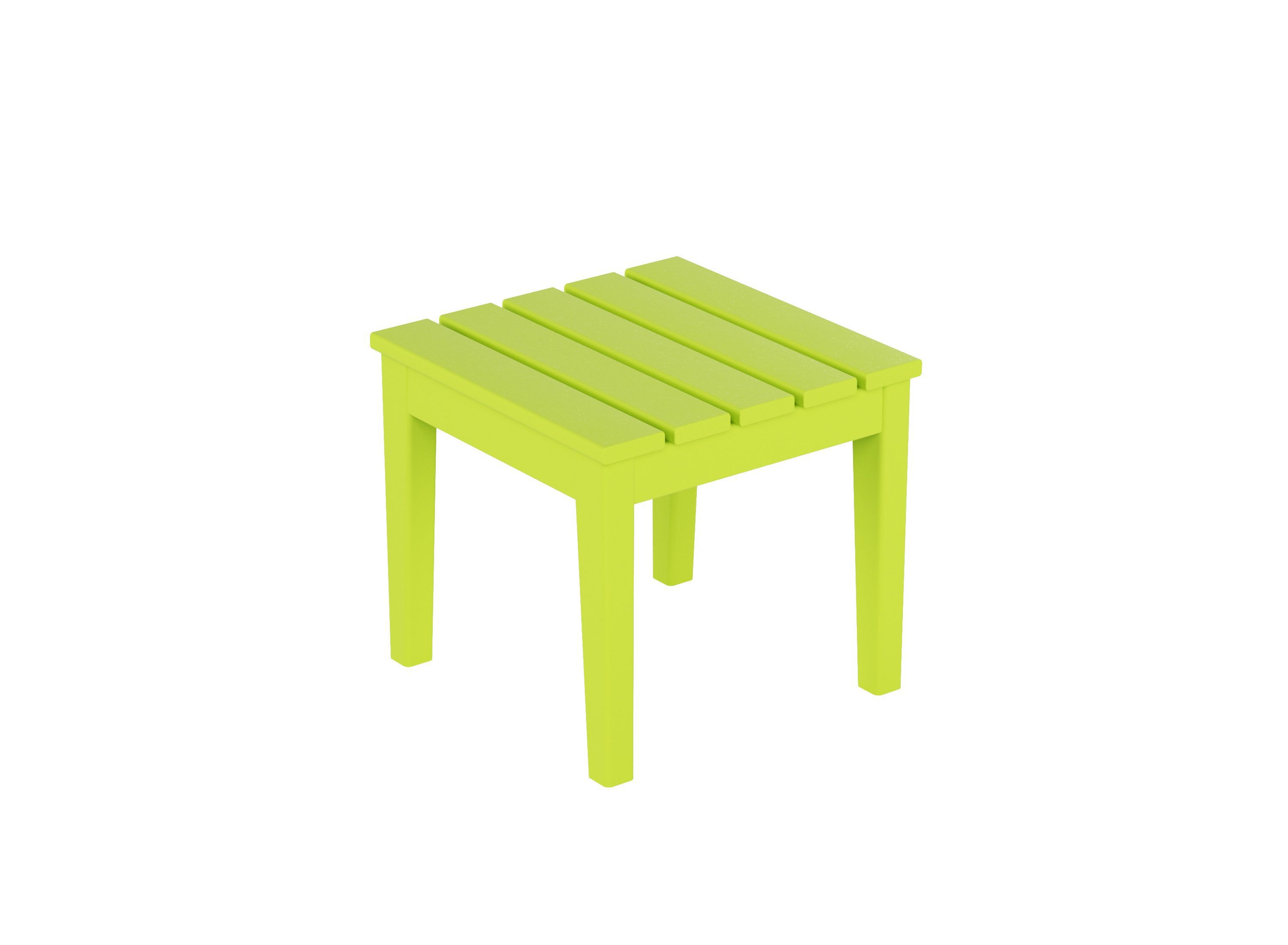 Modern Outdoor 18" HDPE Side Table