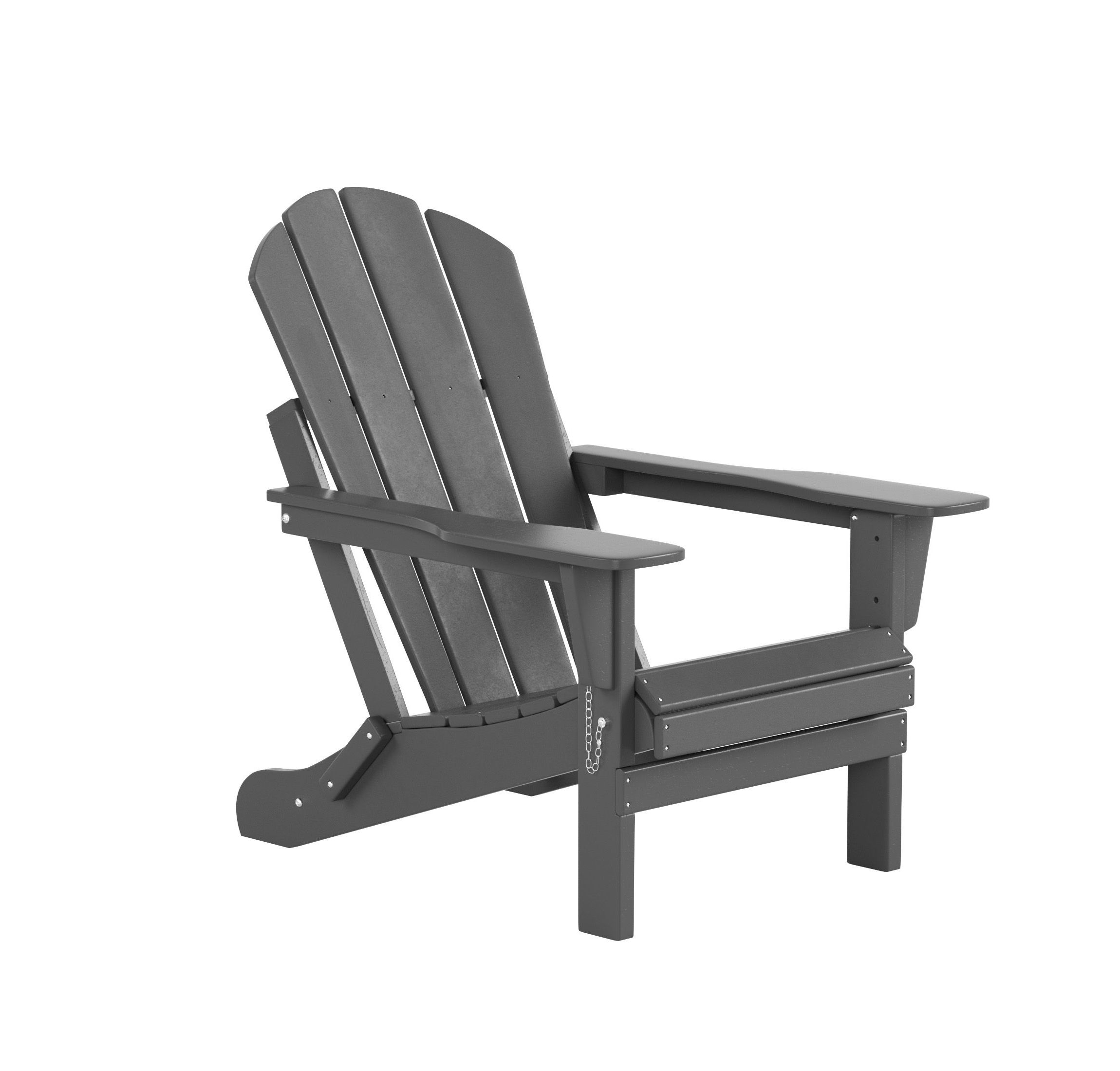Outdoor Folding Poly Adirondack Chair (Set of 2)