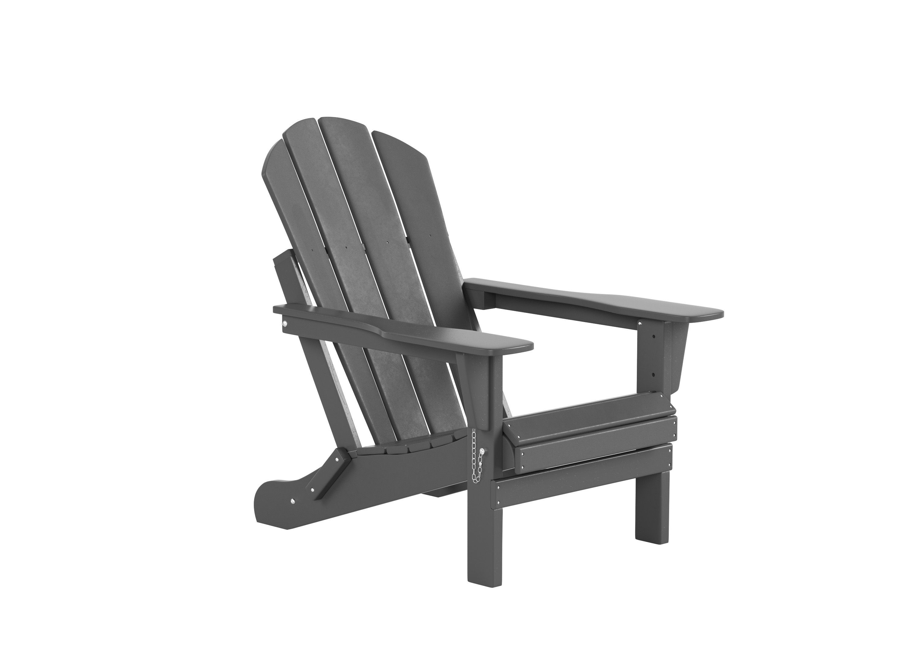 Outdoor Folding Poly Adirondack Chair (Set of 2)