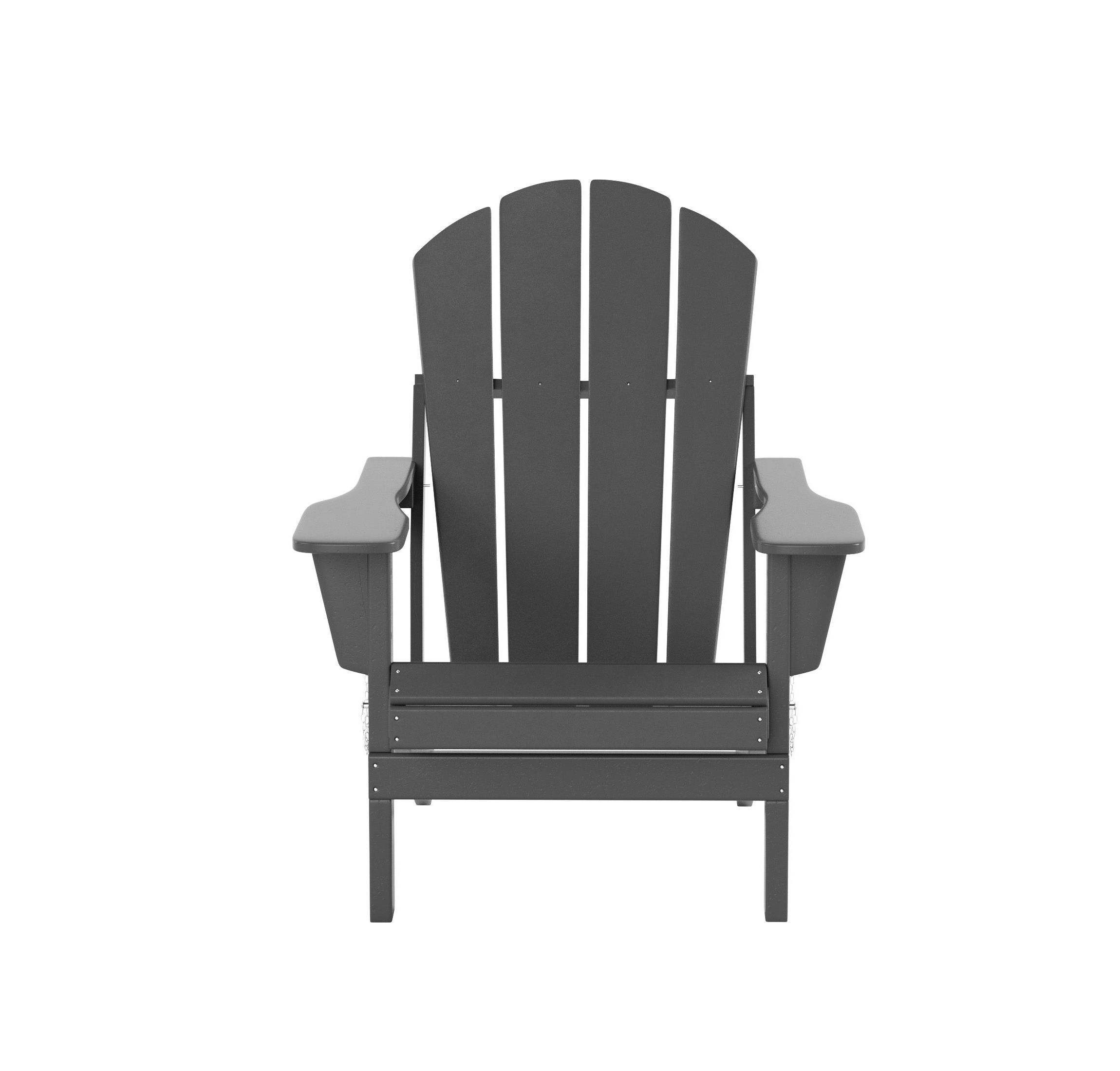 Outdoor Folding Poly Adirondack Chair (Set of 2)