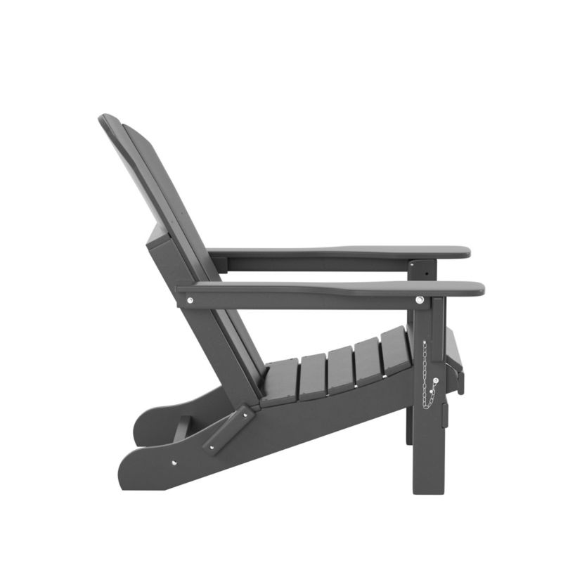 Outdoor Folding Poly Adirondack Chair (Set of 2)