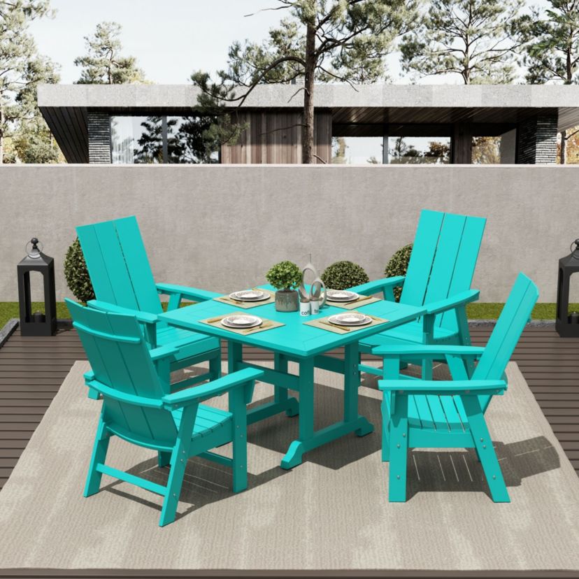 Modern Curveback Adirondack Dining Chair