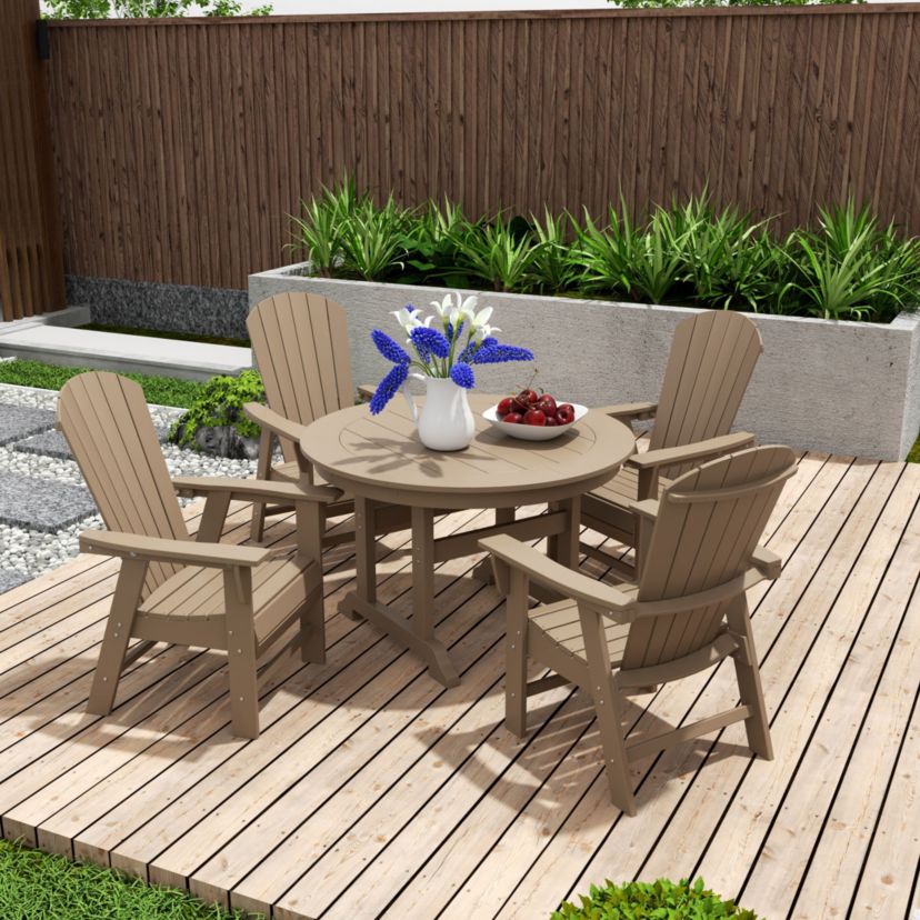 Seashell Adirondack Dining Chair