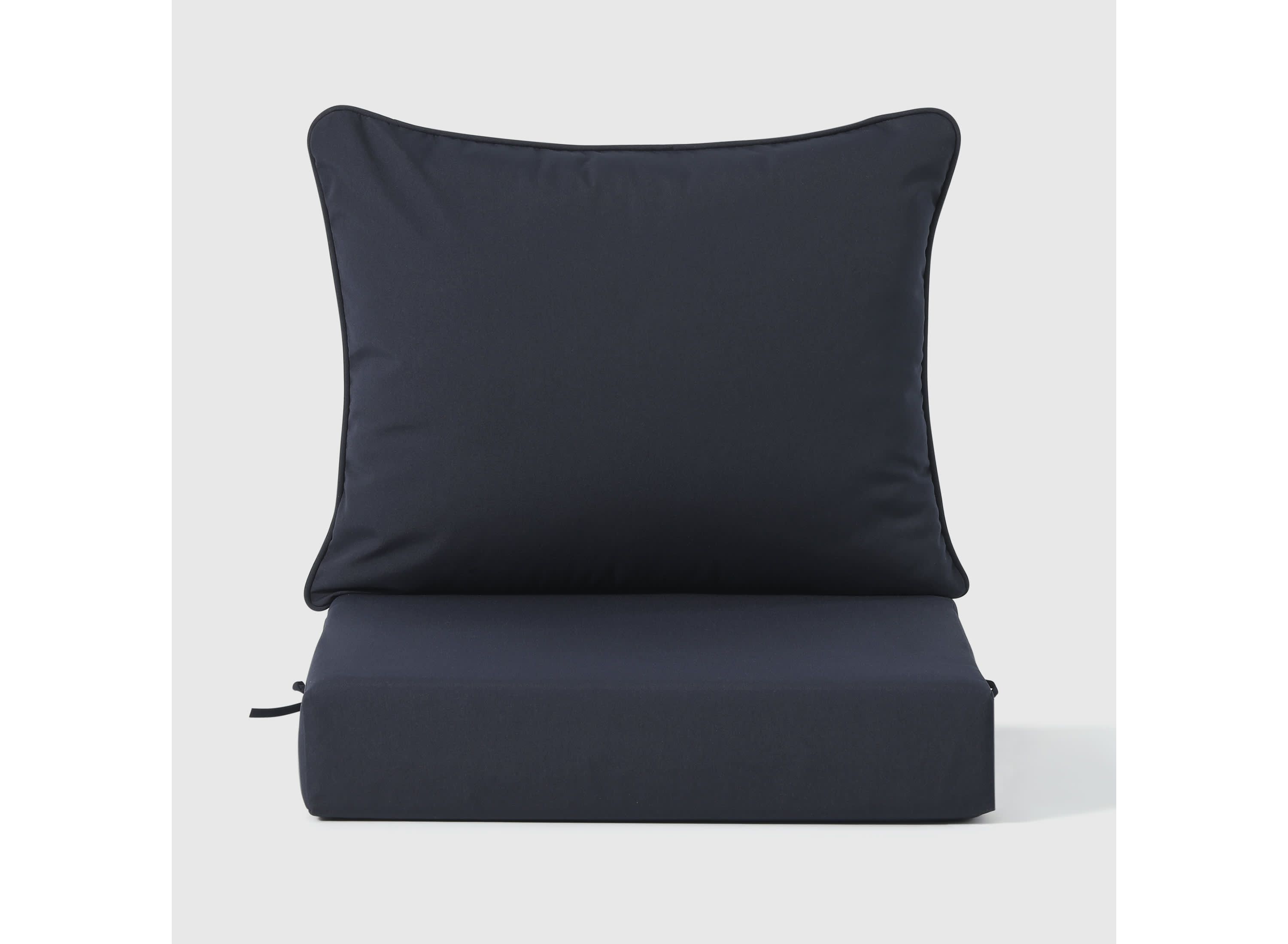 Indoor Outdoor Patio Chair Deep Seating & Back Cushion Set