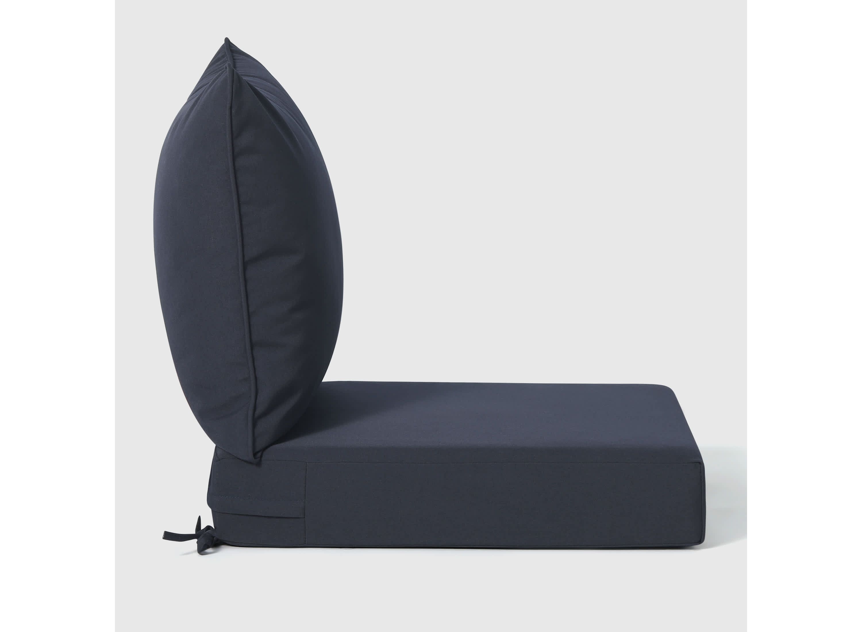 Indoor Outdoor Patio Chair Deep Seating & Back Cushion Set