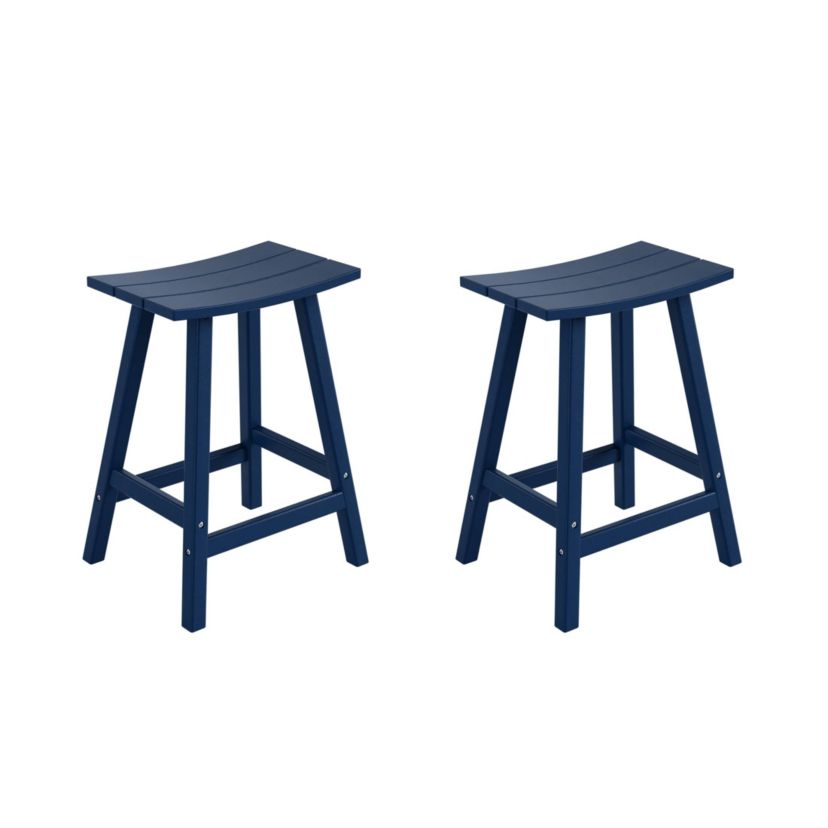 24" All-Weather Outdoor Counter Stool (Set of 2)