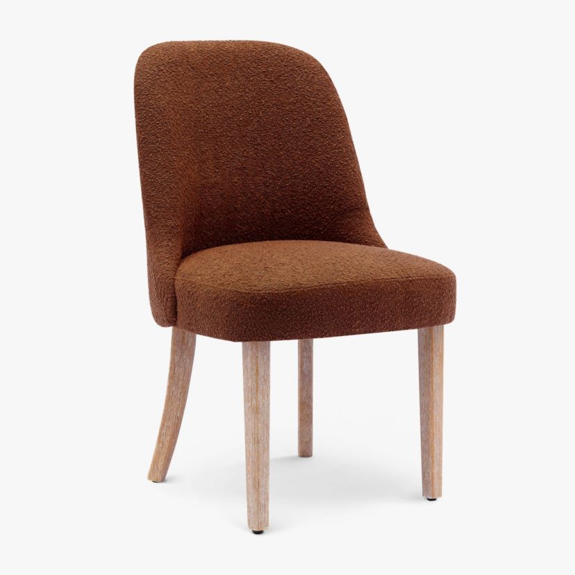 Water and Stain Resistant Boucle Upholstered Side Chair (Set of 2)